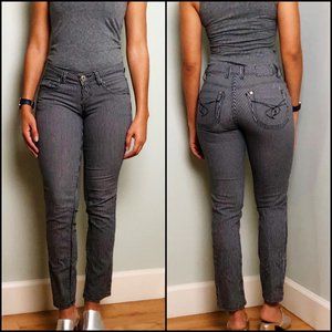 Black & White Fitted Skinny Jeans